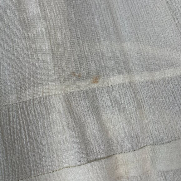 Free People Dress Women L Ivory Embroidered Beaded Wedding Bohemian Festival - Picture 11 of 13